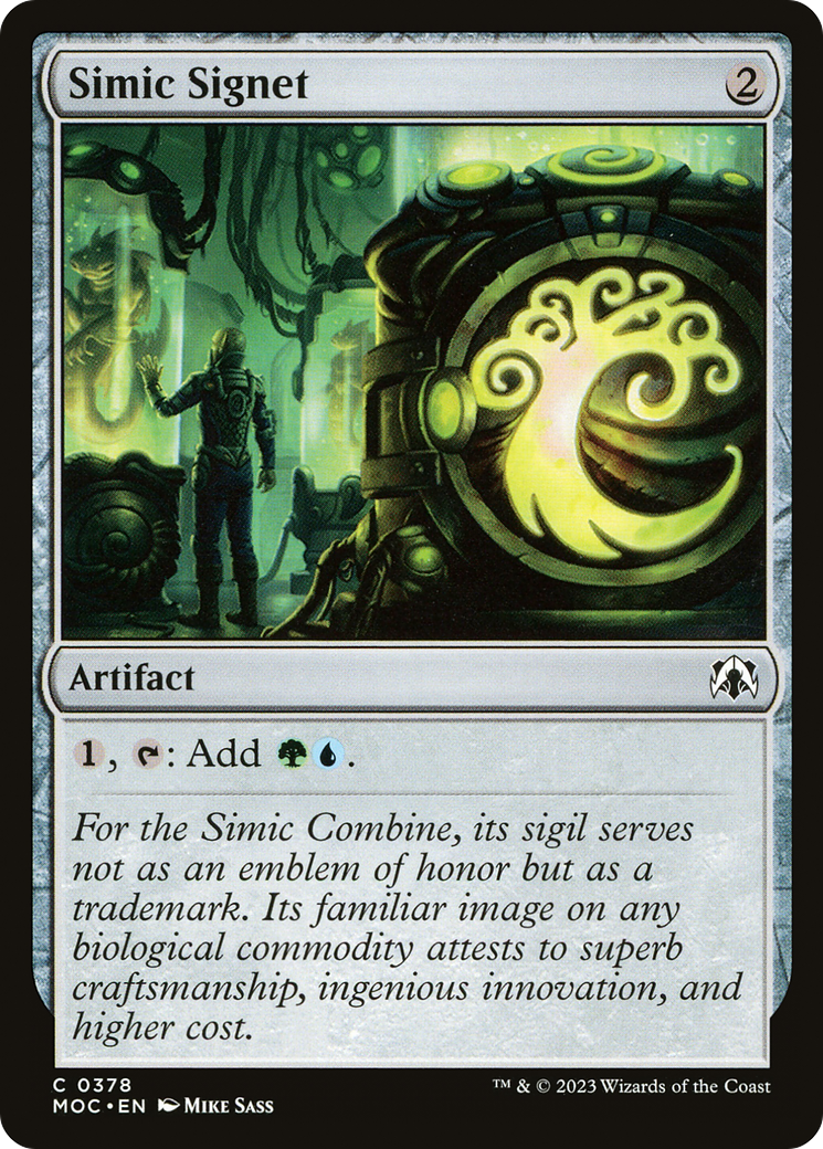 Simic Signet [March of the Machine Commander] | Tacoma Games