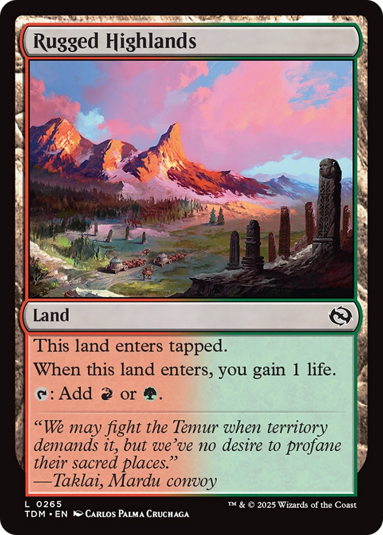 Rugged Highlands [Tarkir: Dragonstorm] | Tacoma Games