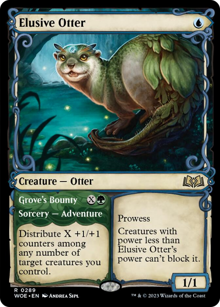 Elusive Otter // Grove's Bounty (Showcase) [Wilds of Eldraine] | Tacoma Games