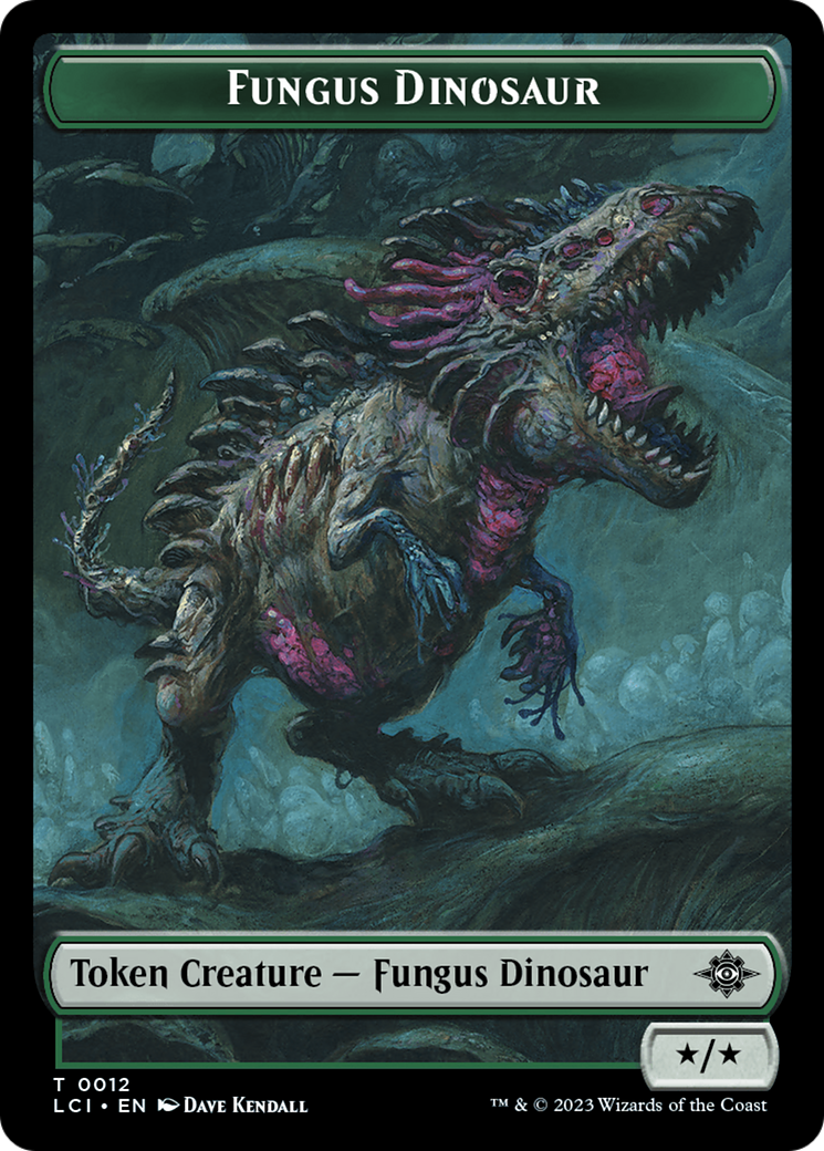 Fungus Dinosaur // Skeleton Pirate Double-Sided Token [The Lost Caverns of Ixalan Tokens] | Tacoma Games