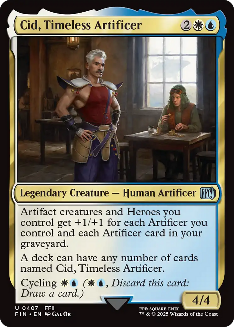 Cid, Timeless Artificer (0407) [FINAL FANTASY] | Tacoma Games