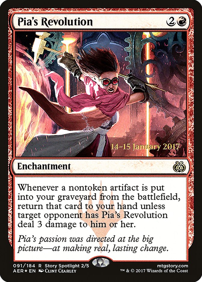 Pia's Revolution [Aether Revolt Prerelease Promos] | Tacoma Games