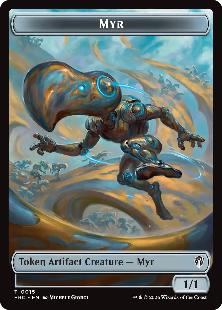 Gingerbrute // Myr Double-Sided Token [Reality Fracture Commander Tokens] | Tacoma Games