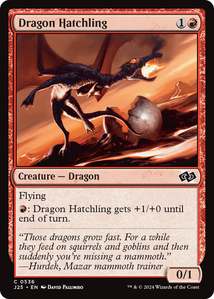 Dragon Hatchling [Foundations Jumpstart] | Tacoma Games