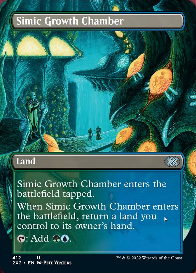 Simic Growth Chamber (Borderless Alternate Art) [Double Masters 2022] | Tacoma Games