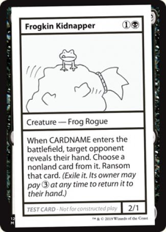 Frogkin Kidnapper (2021 Edition) [Mystery Booster Playtest Cards] | Tacoma Games