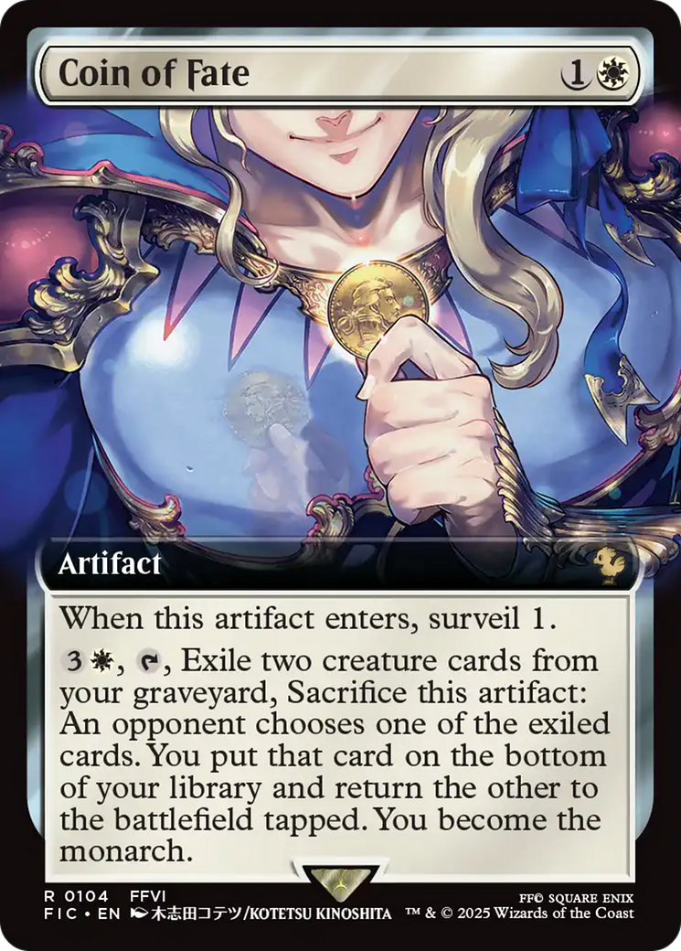 Coin of Fate (Extended Art) [FINAL FANTASY Commander] | Tacoma Games