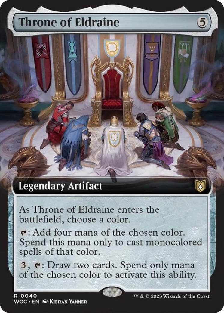 Throne of Eldraine (Extended Art) [Wilds of Eldraine Commander] | Tacoma Games