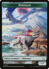 Elemental (09) // Dinosaur Double-Sided Token [March of the Machine Tokens] | Tacoma Games