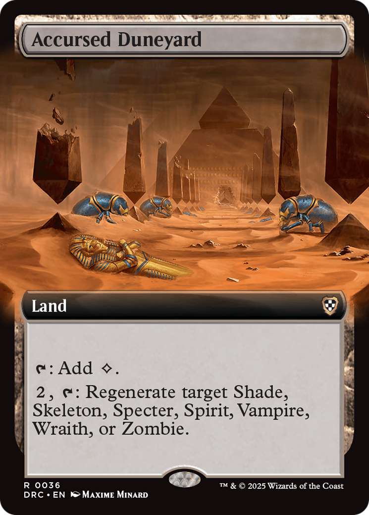 Accursed Duneyard (Extended Art) [Aetherdrift Commander] | Tacoma Games