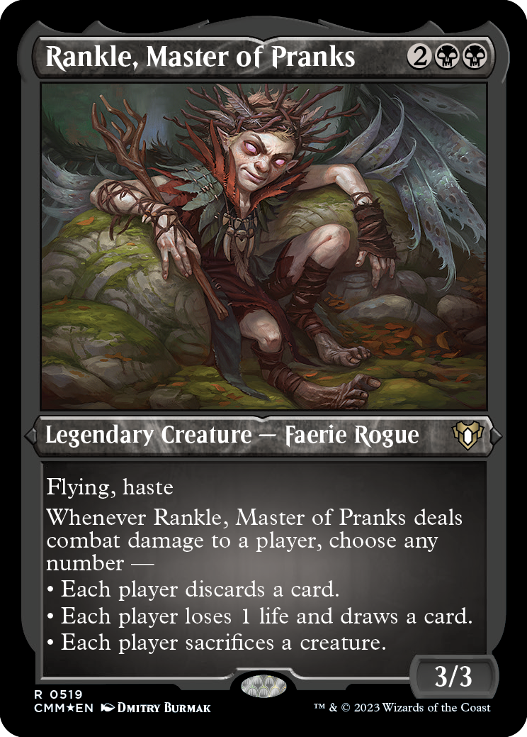 Rankle, Master of Pranks (Foil Etched) [Commander Masters] | Tacoma Games