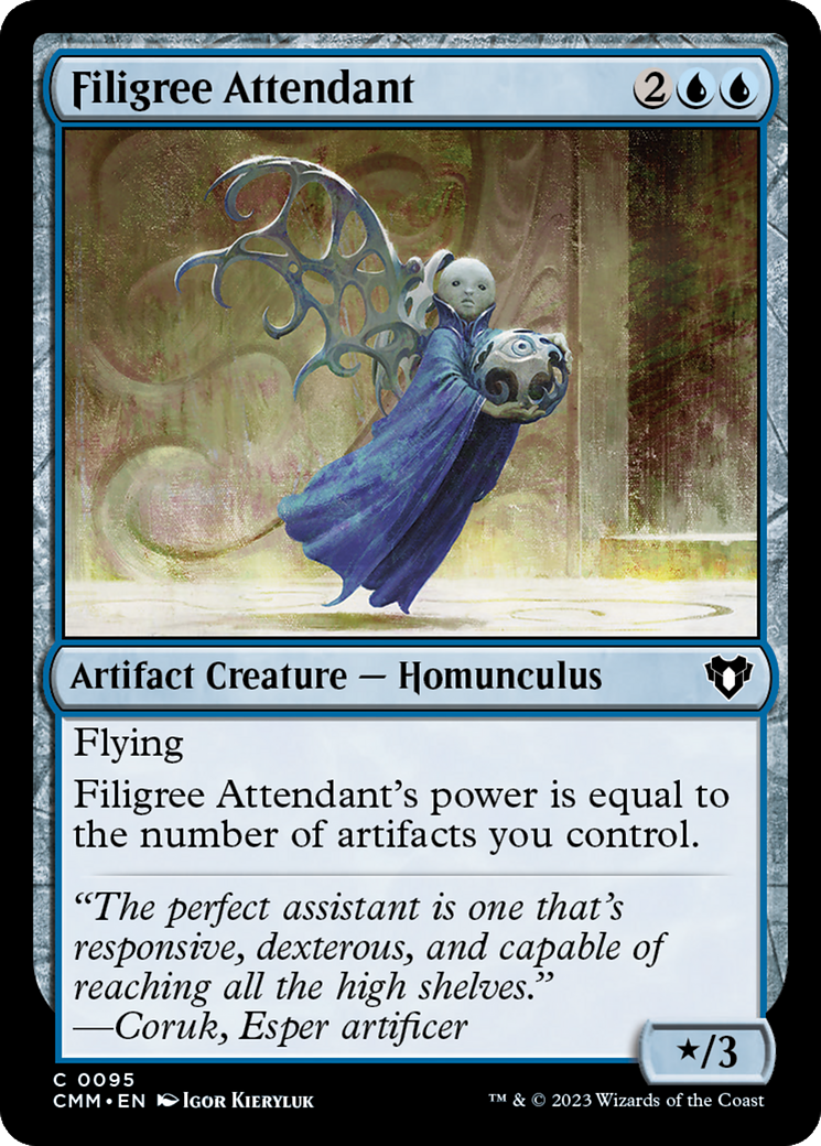 Filigree Attendant [Commander Masters] | Tacoma Games