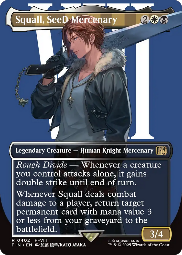 Squall, SeeD Mercenary (Borderless) [FINAL FANTASY] | Tacoma Games