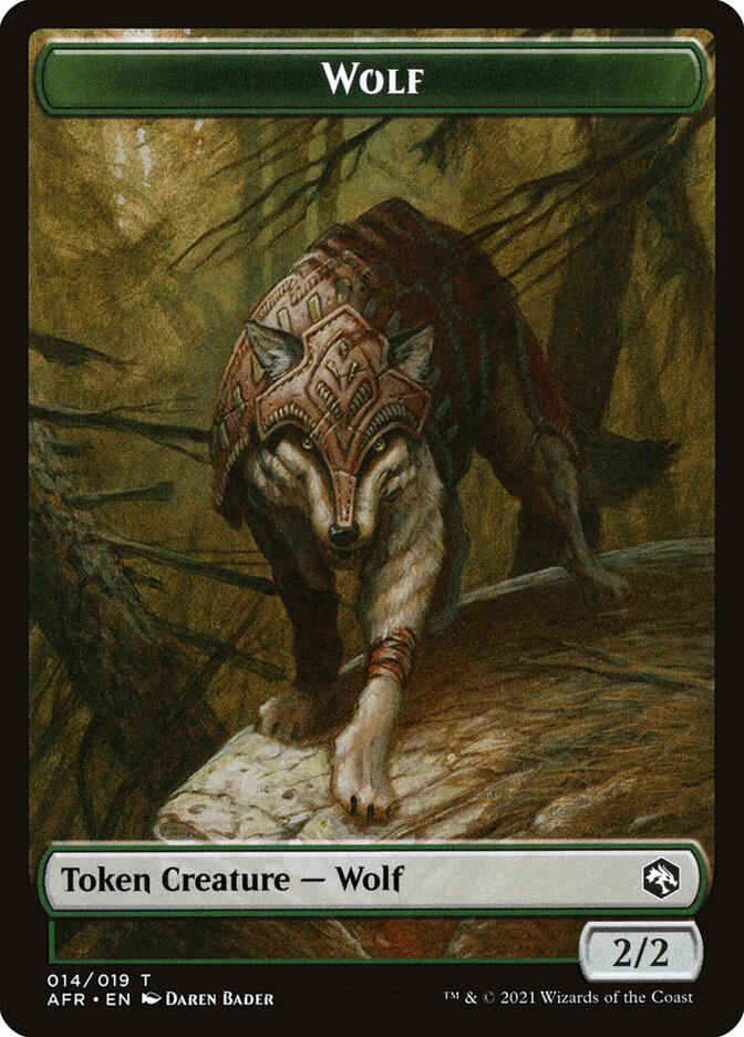 Wolf Token [Dungeons & Dragons: Adventures in the Forgotten Realms Tokens] | Tacoma Games