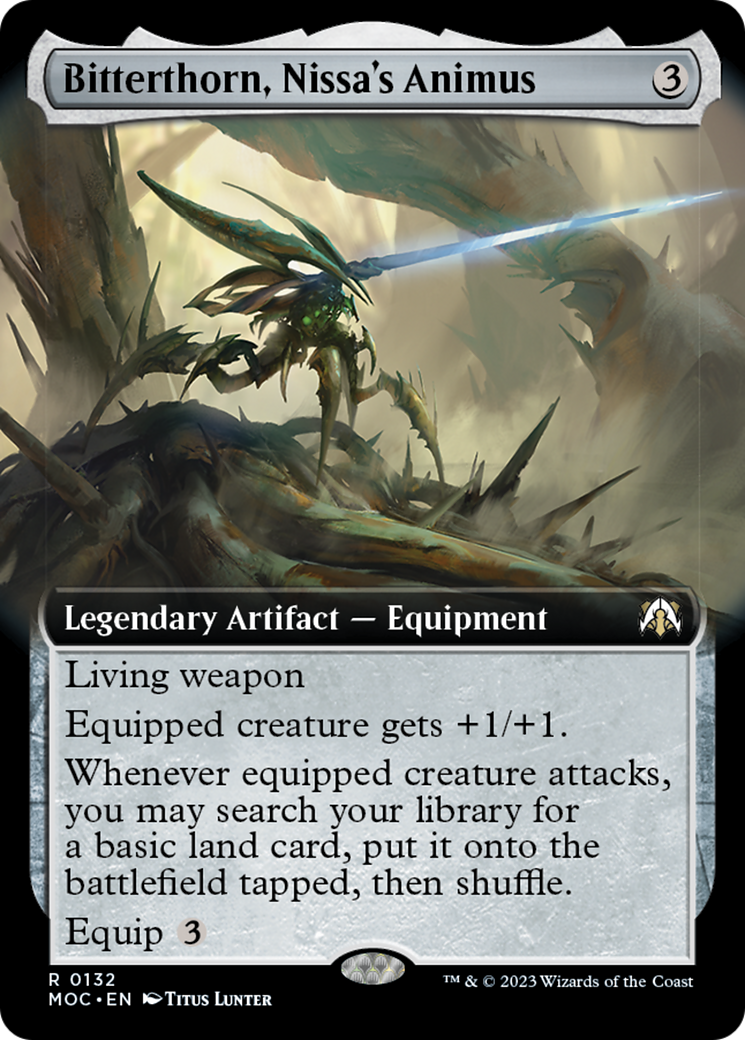 Bitterthorn, Nissa's Animus (Extended Art) [March of the Machine Commander] | Tacoma Games