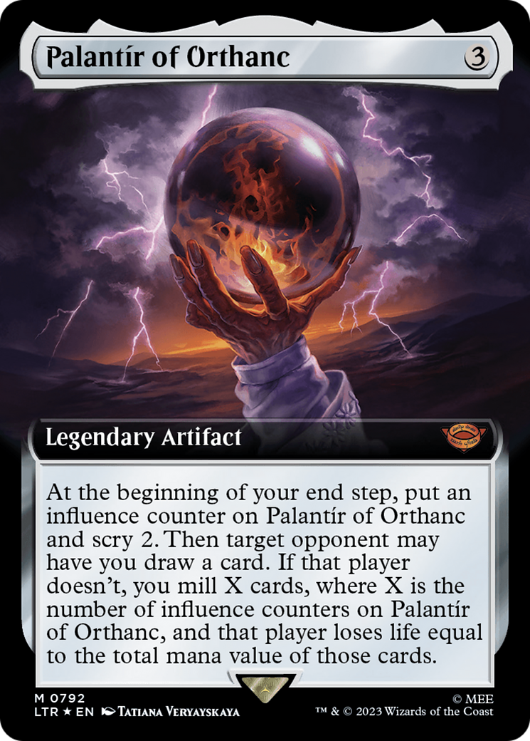 Palantir of Orthanc (Extended Art) (Surge Foil) [The Lord of the Rings: Tales of Middle-Earth] | Tacoma Games