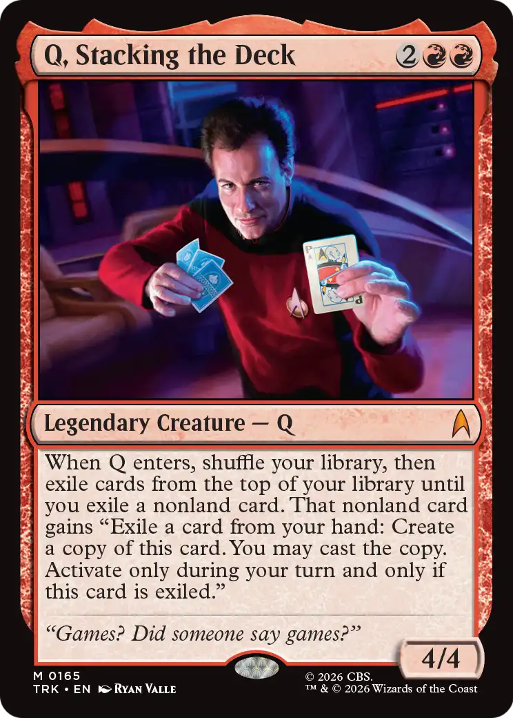 Q, Stacking the Deck [Star Trek] | Tacoma Games