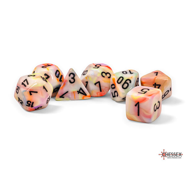 7-Die Set Mega-Hedrals Festive: Circus/Black | Tacoma Games