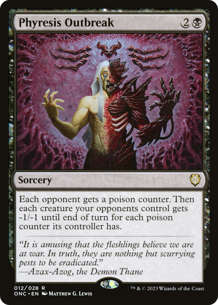 Phyresis Outbreak [Phyrexia: All Will Be One Commander] | Tacoma Games