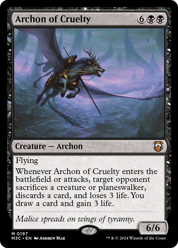 Archon of Cruelty [Modern Horizons 3 Commander] | Tacoma Games