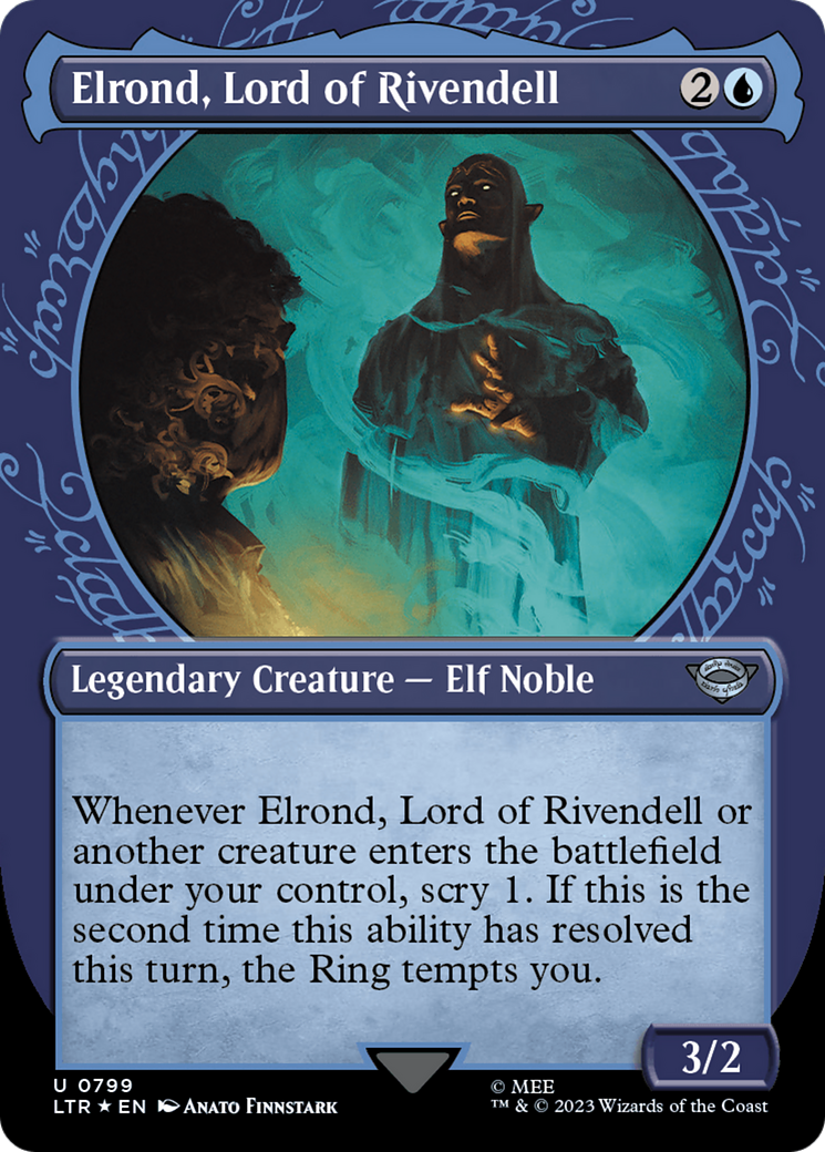 Elrond, Lord of Rivendell (Showcase) (Surge Foil) [The Lord of the Rings: Tales of Middle-Earth] | Tacoma Games