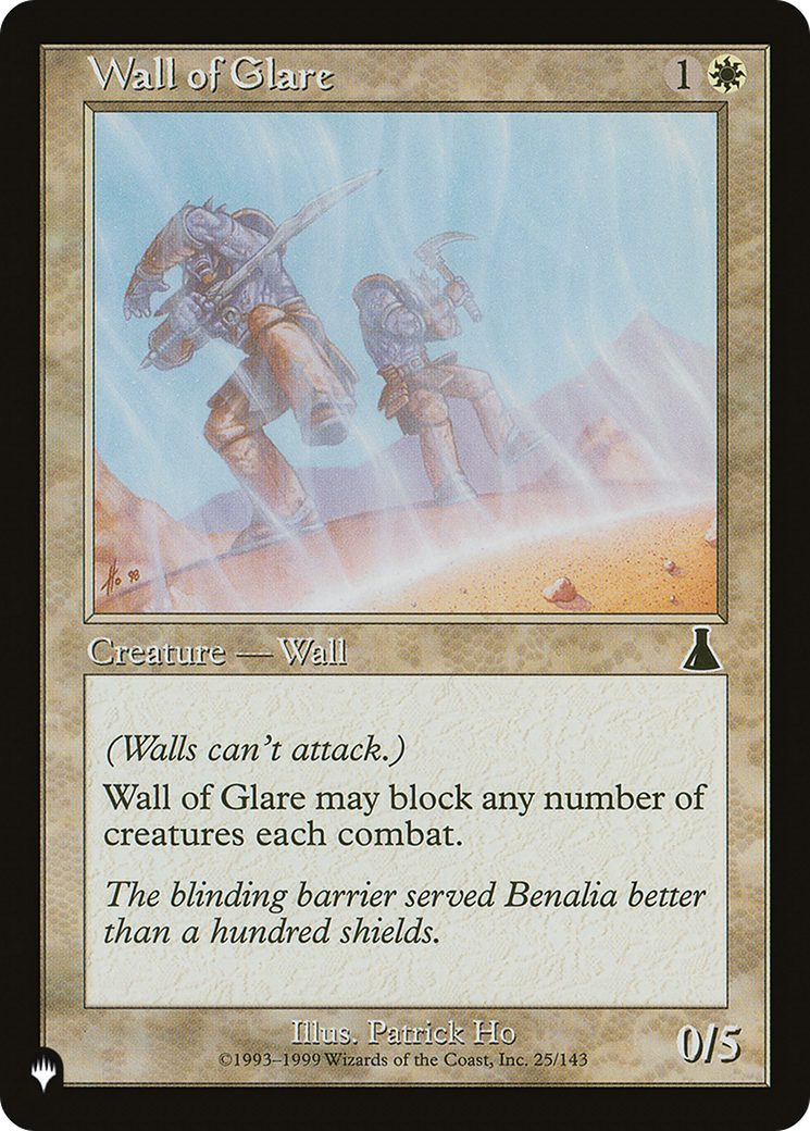 Wall of Glare [The List Reprints] | Tacoma Games