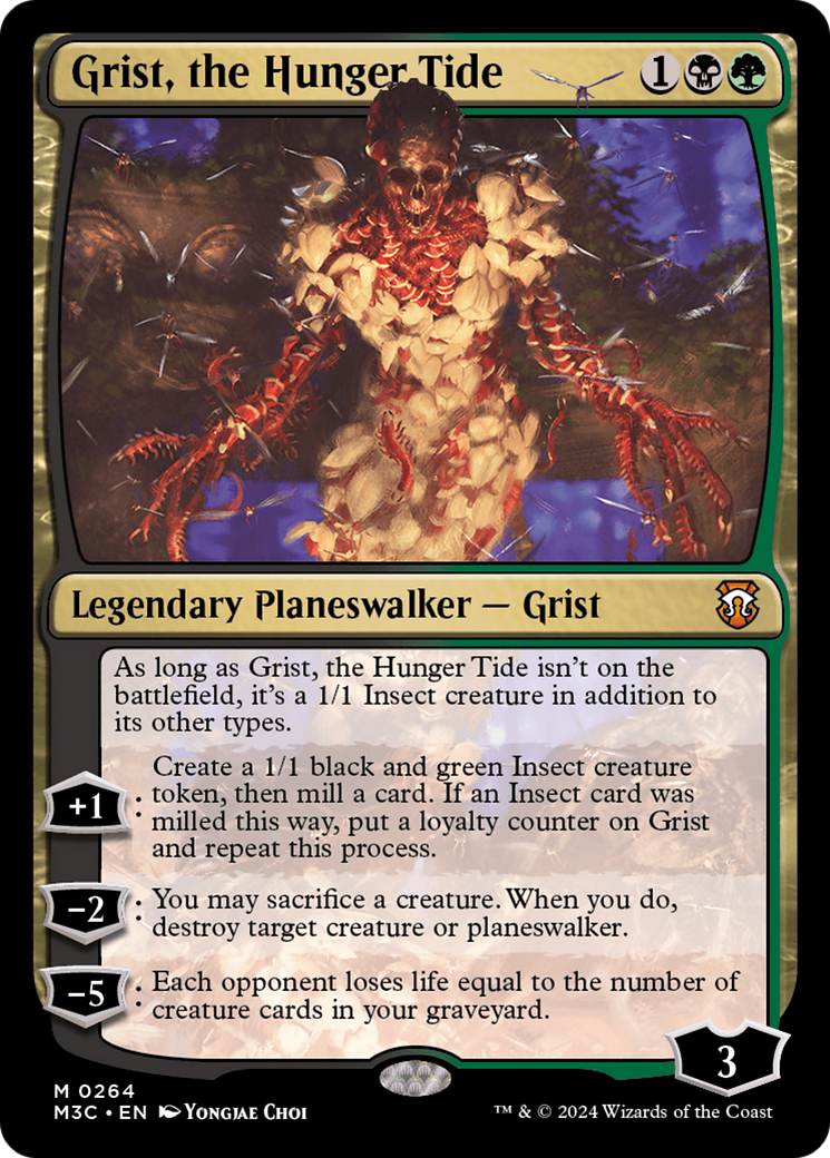 Grist, the Hunger Tide (Ripple Foil) [Modern Horizons 3 Commander] | Tacoma Games