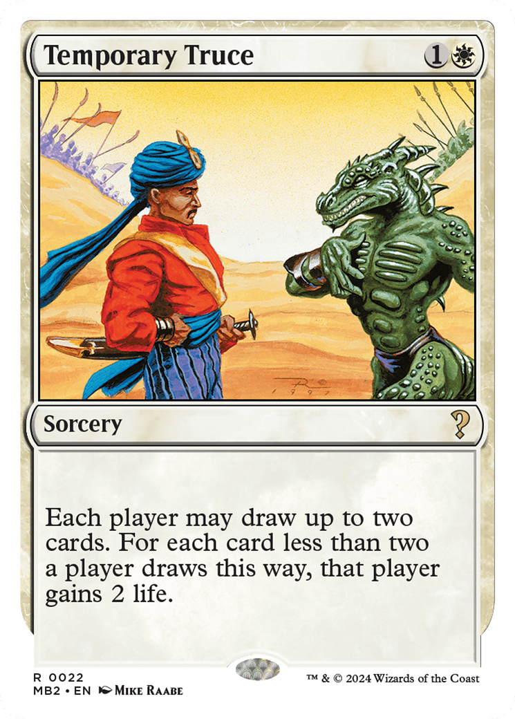 Temporary Truce (White Border) [Mystery Booster 2] | Tacoma Games