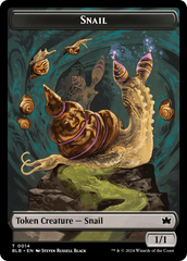 Snail // Thundertrap Trainer Double-Sided Token [Bloomburrow Tokens] | Tacoma Games