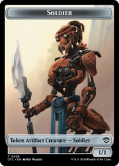 Drake // Soldier (0026) Double-Sided Token [Outlaws of Thunder Junction Commander Tokens] | Tacoma Games