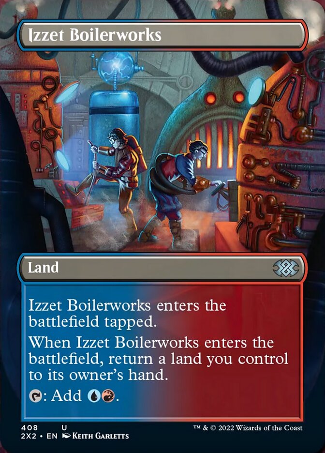 Izzet Boilerworks (Borderless Alternate Art) [Double Masters 2022] | Tacoma Games