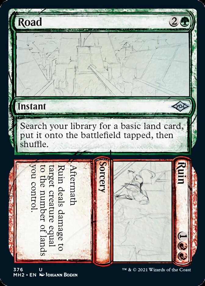 Road // Ruin (Sketch) [Modern Horizons 2] | Tacoma Games