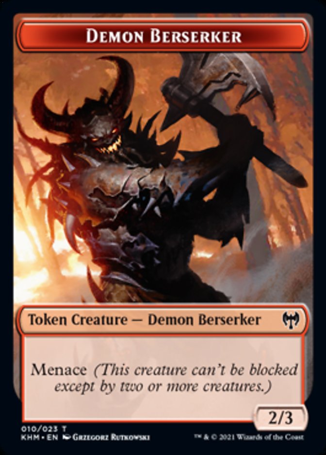 Demon Berserker Token [Kaldheim Tokens] | Tacoma Games