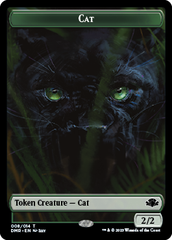 Goblin // Cat (008) Double-Sided Token [Dominaria Remastered Tokens] | Tacoma Games