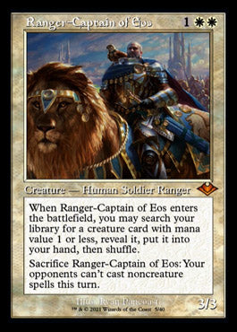 Ranger-Captain of Eos (Retro Foil Etched) [Modern Horizons] | Tacoma Games