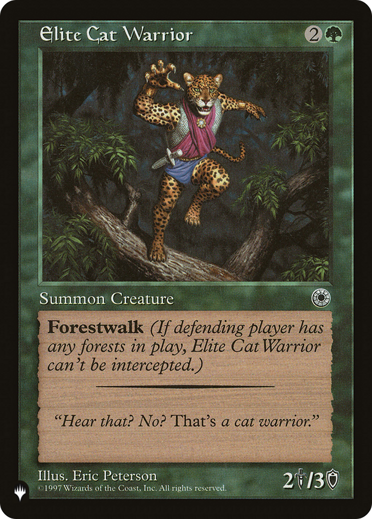 Elite Cat Warrior (Flavor Text) [The List Reprints] | Tacoma Games