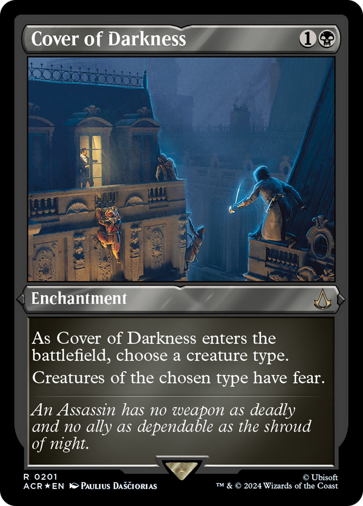 Cover of Darkness (Foil Etched) [Assassin's Creed] | Tacoma Games