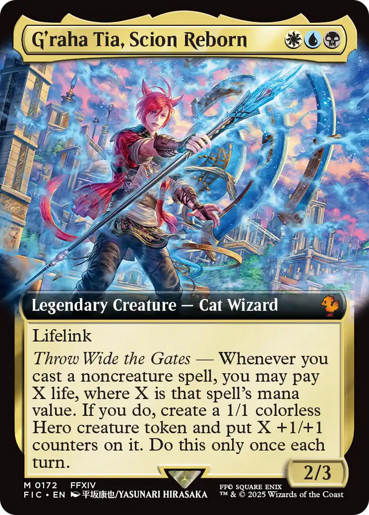 G'raha Tia, Scion Reborn (Extended Art) [FINAL FANTASY Commander] | Tacoma Games