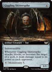 Giggling Skitterspike (Extended Art) [Duskmourn: House of Horror Commander] | Tacoma Games