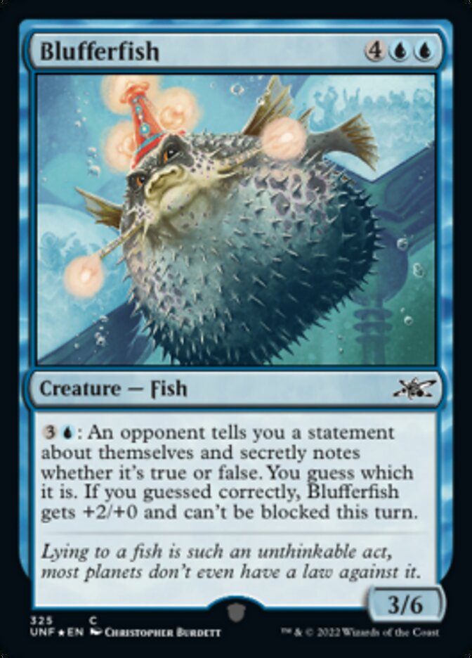 Blufferfish (Galaxy Foil) [Unfinity] | Tacoma Games
