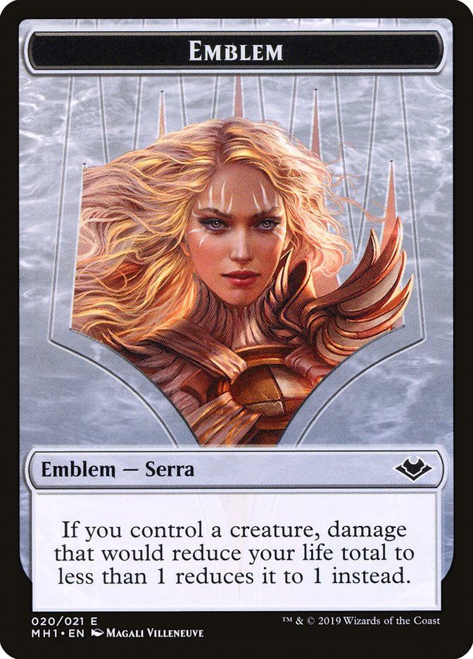 Serra the Benevolent Emblem [Modern Horizons Tokens] | Tacoma Games