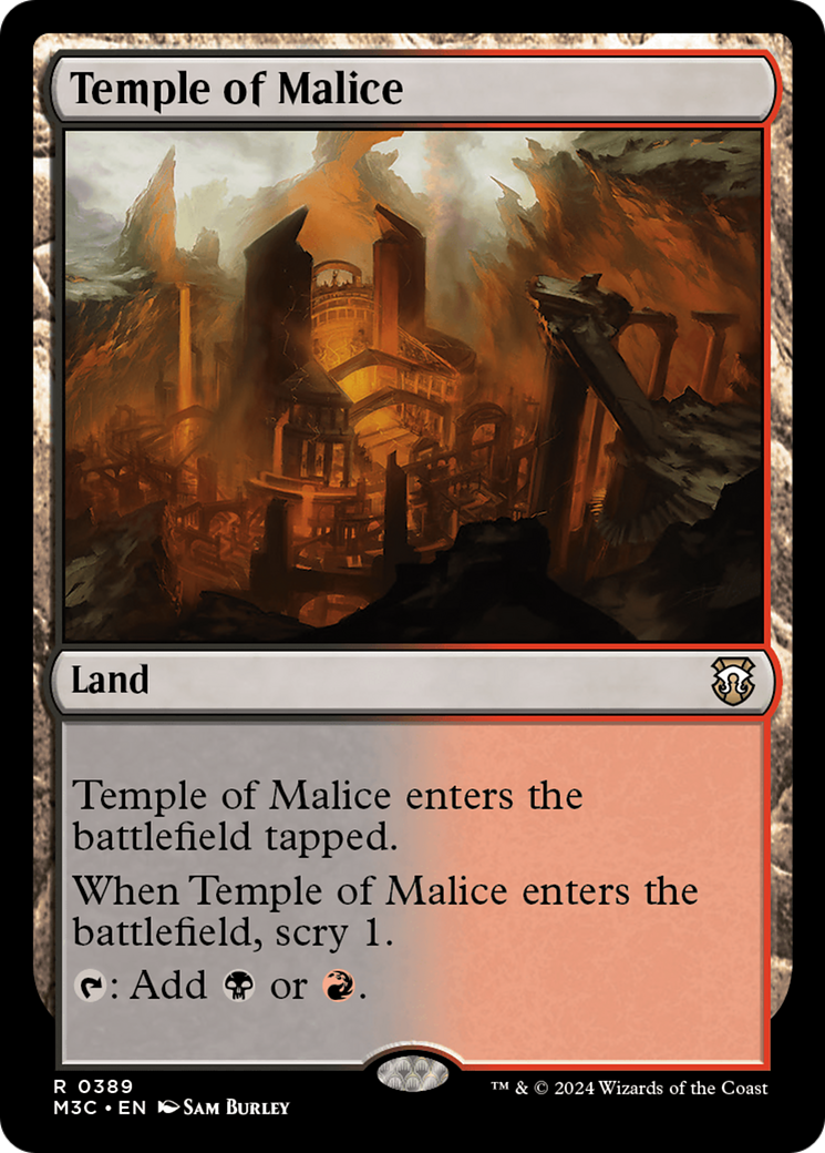 Temple of Malice (Ripple Foil) [Modern Horizons 3 Commander] | Tacoma Games