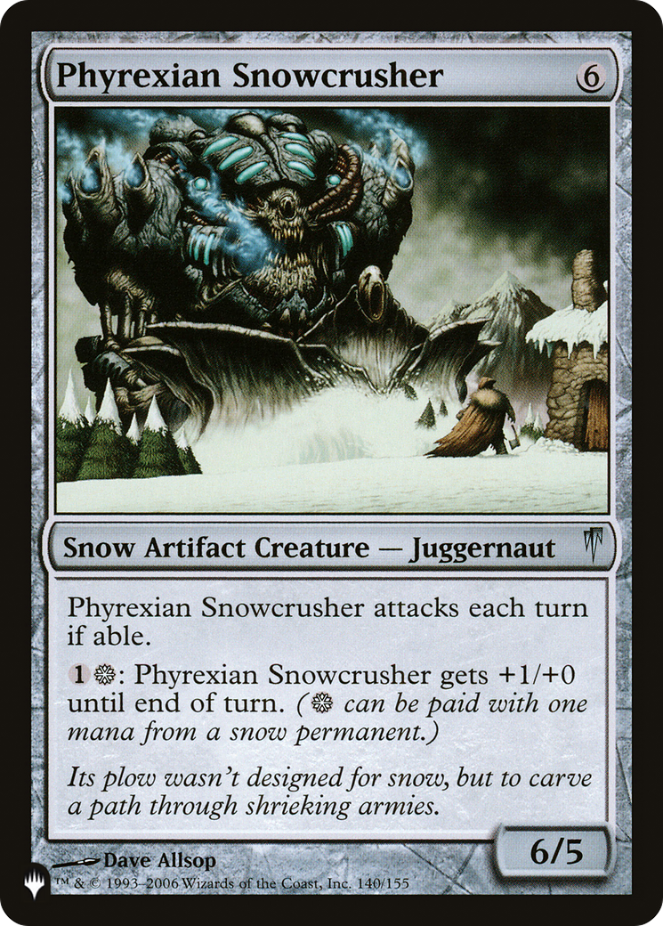 Phyrexian Snowcrusher [The List] | Tacoma Games