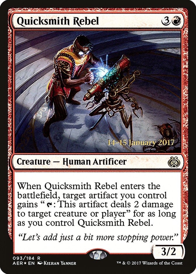 Quicksmith Rebel [Aether Revolt Prerelease Promos] | Tacoma Games