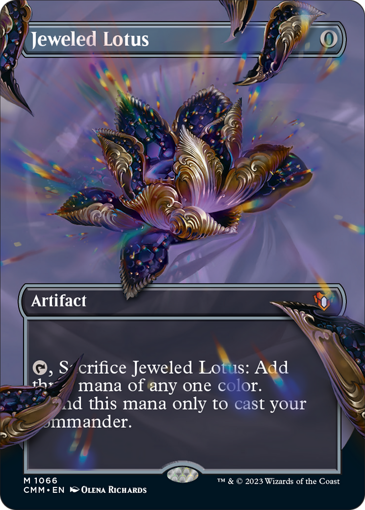 Jeweled Lotus (Borderless Textured Foil Frame Break) [Commander Masters] | Tacoma Games