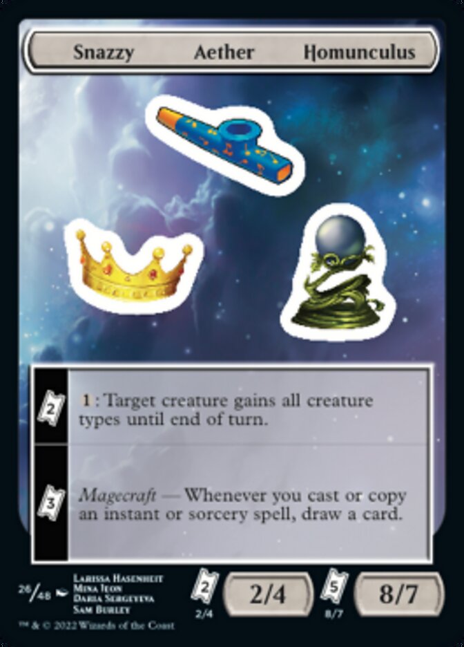 Snazzy Aether Homunculus [Unfinity Stickers] | Tacoma Games