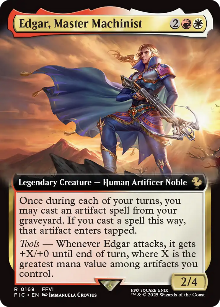 Edgar, Master Machinist (Extended Art) [FINAL FANTASY Commander] | Tacoma Games