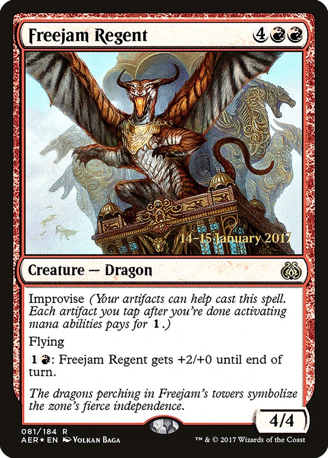 Freejam Regent [Aether Revolt Prerelease Promos] | Tacoma Games