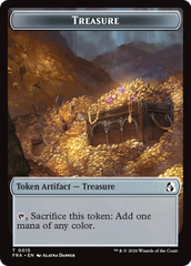 Dragon // Treasure Double-Sided Token [Reality Fracture Tokens] | Tacoma Games