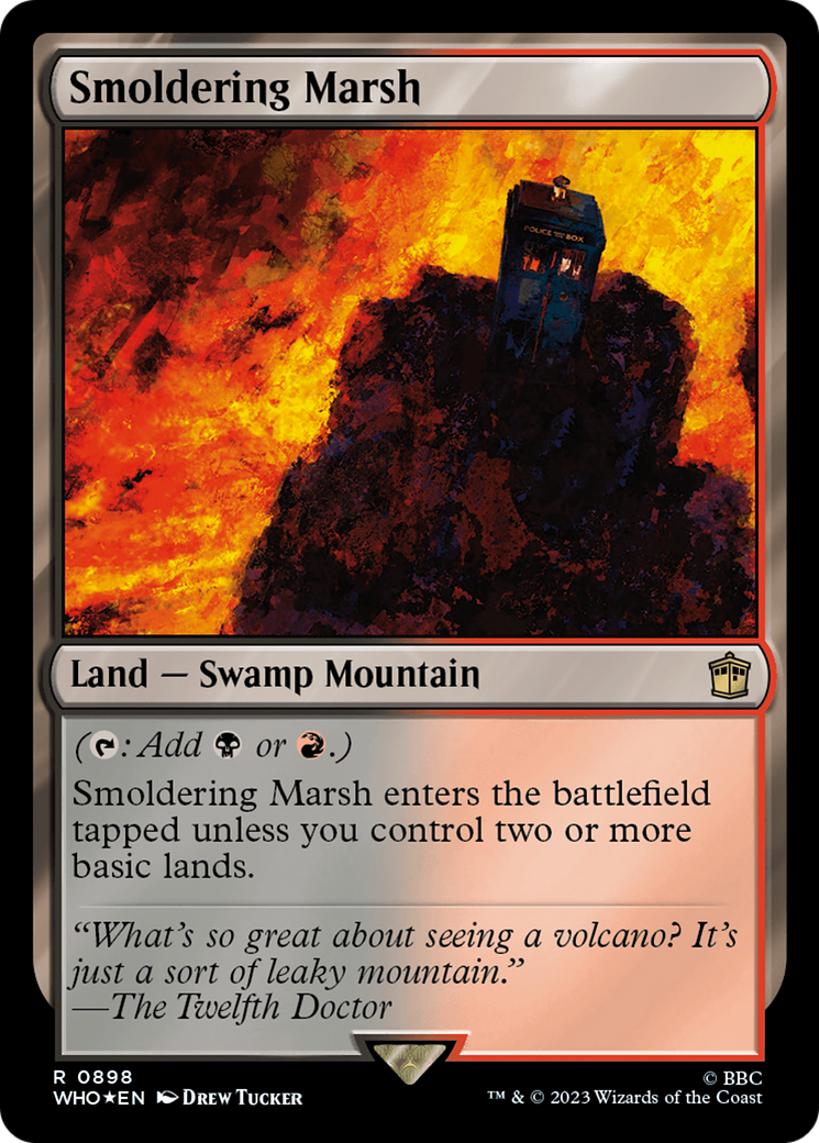 Smoldering Marsh (Surge Foil) [Doctor Who] | Tacoma Games